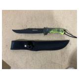 Wartech 13" Chameleon Survival Knife W/ Sheath HWT03-GYL