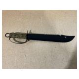 19.5" Full Tang Machete Sawtooth Blade with Sheath
