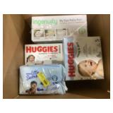 LOT OF Huggies Diapers Sizes 5 & 6, Huggies Little Swimmers Size 5-6, And Ingenuity My Size Potty Pro 2in1 System