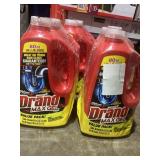LOT OF 4 Drano Max Gel Clog Remover (2 Per Pack, 160 Fl. Oz.)