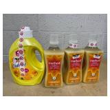 LOT OF 4 Laundry Fabric Softeners (Suavitel 105 fl. oz., Method 53.5 fl. oz.)