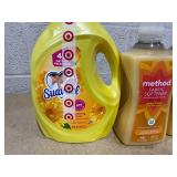LOT OF 4 Laundry Fabric Softeners (Suavitel 105 fl. oz., Method 53.5 fl. oz.)