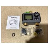 Insoma 2-Zone Water Timer Brass Inlet/Outlet, Programmable Outdoor Hose Faucet Timers with Auto/Manual Modes + Rain Delay, Waterproof Sprinkler Timer for Garden, Lawn, Yard, Pool Save Water & Money