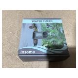 Insoma Water Timer for Garden Hose with Brass Inlet & Outlet, Hose Timer with AUTO/Manual/Rain Delay Mode, Outdoor Sprinkler Timers for Automatic Drip Irrigation System Yard Lawn Watering, 1 Outlet