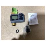 Insoma Water Timer for Garden Hose with Brass Inlet & Outlet, Hose Timer with AUTO/Manual/Rain Delay Mode, Outdoor Sprinkler Timers for Automatic Drip Irrigation System Yard Lawn Watering, 1 Outlet