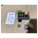 Insoma Hose Timer Brass Inlet, Water Timer for Garden Hose Faucet, Outdoor Sprinkler Timers with Rain Delay/Manual/Automatic Irrigation System for Lawns Yard Pool, 1 Outlet