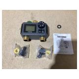 Insoma 2-Zone Water Timer Brass Inlet/Outlet, Programmable Outdoor Hose Faucet Timers with Auto/Manual Modes + Rain Delay, Waterproof Sprinkler Timer for Garden, Lawn, Yard, Pool Save Water & Money