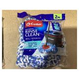 LOT OF 3 O-Cedar RinseClean Spin Mop Microfiber Refills (2 Per Pack)