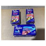 LOT OF 3 Ziploc Bags