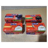 LOT OF 4 Hefty Trash Bags
