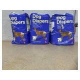 LOT OF 3 up&up Dog Diapers - 18ct Per Pack - L/XL 22"-37" Waist, Over 70 Lb.