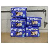 LOT OF 5 up&up Dog Diapers - 18ct Per Pack - Small 12"-19" Waist, 10-35 Lb.