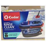 O-Cedar RinseClean Spin Mop With Bucket Separates Clean & Dirty Water