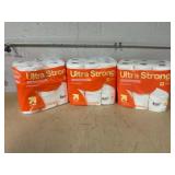 LOT OF 3 up&up Ultra Strong Toilet Paper (18 Per Pack) (1 Pack Is Missing 1 Roll & A Couple Are Stained)