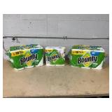 LOT OF 3 Bounty Paper Towels