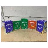 LOT OF 5 Kleenex Facial Tissue