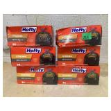 LOT OF 6 Hefty Bags (30 Gal, 36 Count Per Pack)