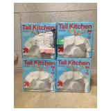 LOT OF 4 up&up Tall Kitchen Trash Bags (13 Gal, 100 Bags Per Pack)