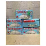LOT OF 5 up&up Tall Kitchen Trash Bags (13 Gal, 50 Per Pack)