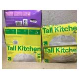 LOT OF 5 up&up Tall Kitchen Trash Bags