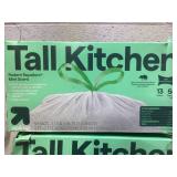 LOT OF 6 up&up Tall Kitchen Trash Bags