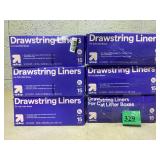 LOT OF 6 up&up Cat Litter Liners - XL - 15ct - Pet Waste Accessories for All Ages Cats 36inx19in