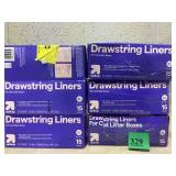 LOT OF 6 up&up Cat Litter Liners - XL - 15ct - Pet Waste Accessories for All Ages Cats 36inx19in