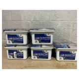 LOT OF 5 Clorox Scentiva Disinfecting Wet Mop Pads, Coconut & Waterlily, 24 Count