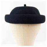 Junior Seasons New York Wool Doeskin Felt Hat - Black - Made in USA
