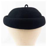 Junior Seasons New York Wool Doeskin Felt Hat - Black - Made in USA