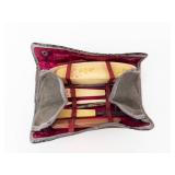 Ivory-Toned Manicure Set in Pink Velvet Case - Vintage Travel Kit