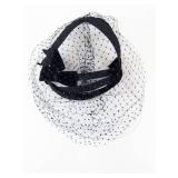 Fascinator Headpiece - Don Marshall for Field Schlick, Inc. Black Net Veil