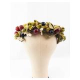 Floral Crown Headpiece with Berries and Leaves - Berry & Leaf Wreath