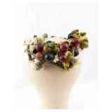 Floral Crown Headpiece with Berries and Leaves - Berry & Leaf Wreath