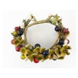 Floral Crown Headpiece with Berries and Leaves - Berry & Leaf Wreath