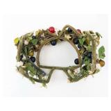 Floral Crown Headpiece with Berries and Leaves - Berry & Leaf Wreath
