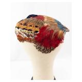 Coralie Feathered Headpiece - Multicolor Fascinator