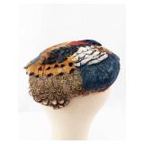Coralie Feathered Headpiece - Multicolor Fascinator