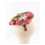 Chanda for Harold Fascinator Headpiece - Pink Berry Netting