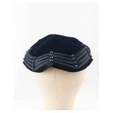 Black Satin Beaded Headband Fascinator
