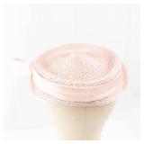 Helena Hats Originals New York Pink Straw Hat - Ribbon Bow