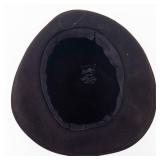 Dublin Cloche Hat - 100% Wool Felt, Black with Feather Accent, Made in USA