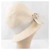 Ritz Henry Pollay New York Beige Felt Wide-Brim Hat