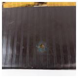 Cordovan Leather Embossed Evening Bag - Vintage Clutch with Metal Frame