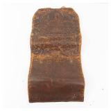 Antique Embossed Leather Travel Case - Pink Satin Interior