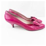 Evan-Phone Pink Patent Bow Pump - Made in Spain, Size 9N