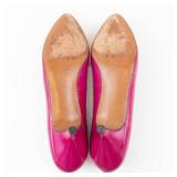 Evan-Phone Pink Patent Bow Pump - Made in Spain, Size 9N