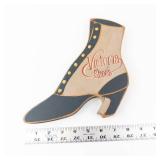 Victoria Shoes Wooden Boot Sign - Handcrafted 1989, Heart & Soul USA