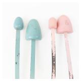 Shoe Form Stretchers - Teal & Pink (Lot of 4)