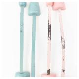 Shoe Form Stretchers - Teal & Pink (Lot of 4)